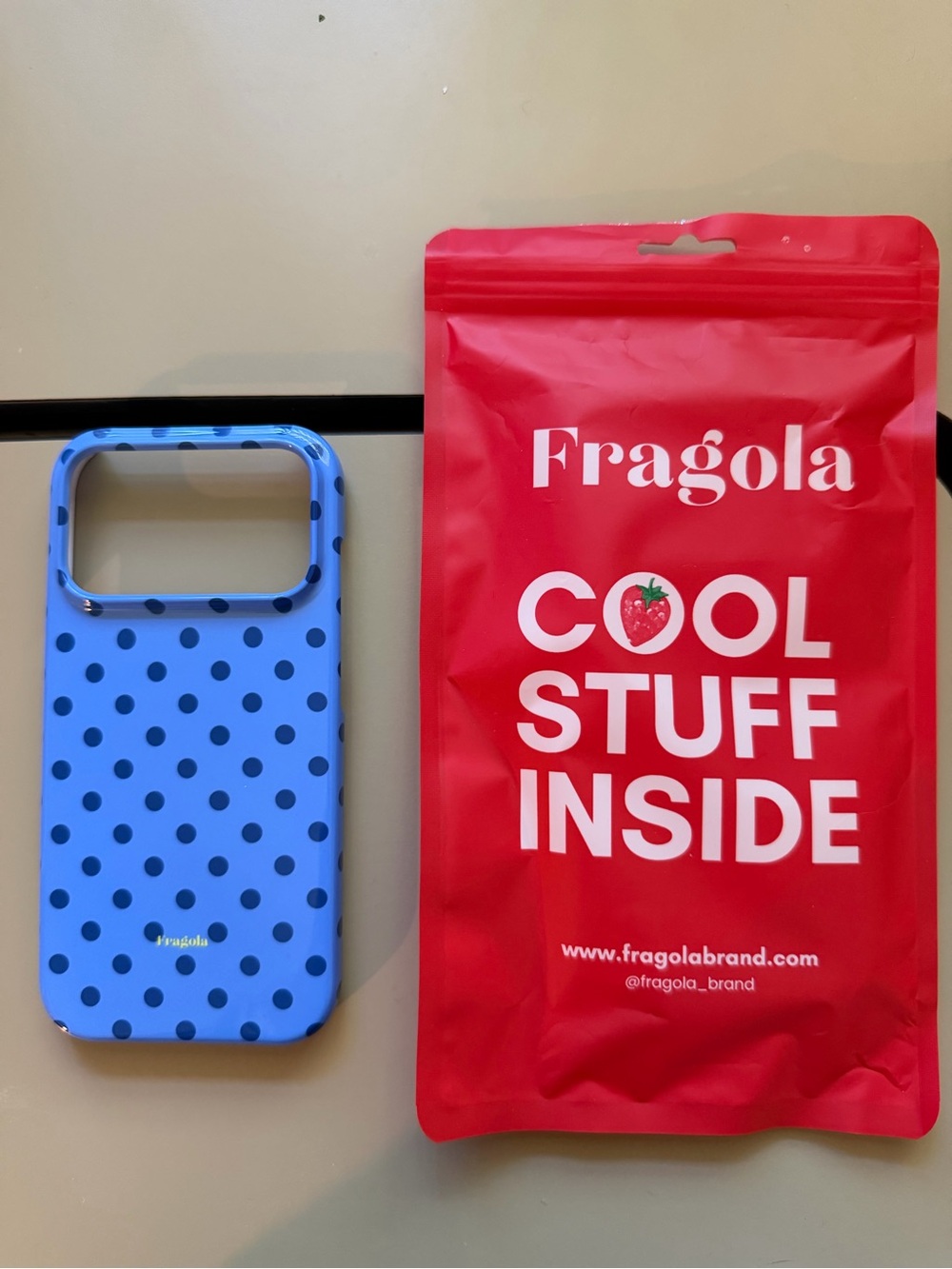 Fragola Blue Polka Dot iPhone Case - Fragola 17 Pro Apple